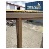 Vinyl sliding window features a desert sand color