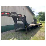 Gooseneck Trailer - Load Trail Flatbed With Warn Winch