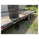 Gooseneck Trailer - Load Trail Flatbed With Warn Winch