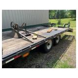 Gooseneck Trailer - Load Trail Flatbed With Warn Winch