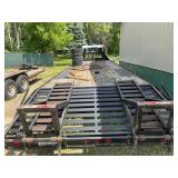Gooseneck Trailer - Load Trail Flatbed With Warn Winch