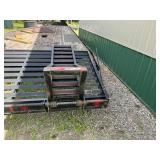 Gooseneck Trailer - Load Trail Flatbed With Warn Winch