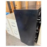 2 File Cabinets (one w key) & 1 Black Storage/File Cabinet Mixed Lot (Lot of 3)