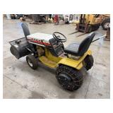 Sears 14/6 Garden Tractor With Snowblower Attachment - items in background of tractor not inc
