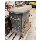 Vintage Olympic Crest Wood Stove