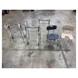 Guardian Walker & Shower Chair Mixed Lot - EXCLUDING the BLACK SHOWER CHAIR