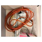 Mixed Lot: Extension Cord & Electrical Supplies