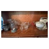 Hamilton Beach Mixer Glassware & Lantern Mixed Lot