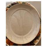 Mixed Lot: Jcpenney Home Collection Platter & Large Bowls, Table Tops Gallery & Glass Decor