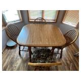 Dining Table Set With 4 Chairs Drop Leaf