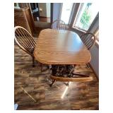 Dining Table Set With 4 Chairs Drop Leaf