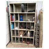 Industrial Parts Mixed Lot in Metal Storage Cabinet - content quantities unverified