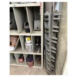 Industrial Parts Mixed Lot in Metal Storage Cabinet - content quantities unverified
