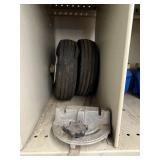 Industrial Parts Mixed Lot in Metal Storage Cabinet - content quantities unverified