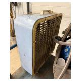 Industrial Cart Mixed Lot With Fan, Hose & Supplies