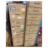 Metal Filing Cabinets Filled With Hardware Mixed Lot