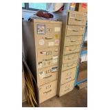 Metal Filing Cabinets Filled With Hardware Mixed Lot