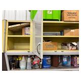 Mixed Lot: Cabinet Assortment of Auto Care, Cleaners & Hardware - qty contents not verified - cabinet not inc
