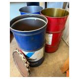 Valvoline Steel Drums (Lot of 3)