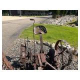 Antique Farm Implements Pair - Horse-Drawn Agricultural Machinery