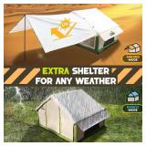 $450 Inflatable Tent with Skylight, Quick Setup Blow Up Tents with Pump, Hot Tent with Stove Jack, Waterproof Oxford Inflatable House for Camping, Air Glamping Tents for Camping Adult