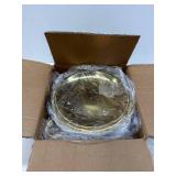 $134 Chafing Dishes for Buffet 4 Pack, 6QT Round Chafing Dishes for Buffet Elegant Gold and Silver Colors Stainless Steel Chafing Dish Buffet Set for Any Party