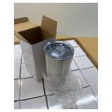 $173 Sieral 36 Pack Stainless Steel Tumblers Bulk with Lids Double Wall Vacuum Insulated Coffee Cups Blank leakproof Powder Coated Tumblers for Engraving Wedding Graduation Party Favors(20 oz,Silver)