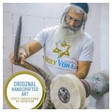 $230 Holy Voice Kosher Kudu Shofar Horn 40"-41" from Israel   Traditional Half-Polished Yemeni Shofar Includes Carrying Bag, Brush and Blowing Guide - Easy Blowing Ancient Jewish Musical Instrument