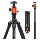 GEEKOTO Carbon Fiber Camera Tripod Lightweight Detachable Monopod with 360  Ball Head 1/4" Quick Release Plate   Support 26.5 LB for DSLR Mirrorless Camera Video vlog