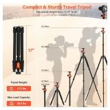 GEEKOTO Carbon Fiber Camera Tripod Lightweight Detachable Monopod with 360  Ball Head 1/4" Quick Release Plate   Support 26.5 LB for DSLR Mirrorless Camera Video vlog