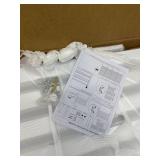 $130 40" W x70 H (1 Panel) Air Conditioner Fence Screen and Trash Can Privacy Panels for Outdoor Units, Pool Equipment Enclosures, and No-Dig Backyard Fencing (White)