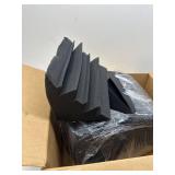 Acoustic Foam Bass Traps -12 Pack Wall Corner Studio Foam Blocks 12" X 7" X 7" Low-Frequency Sound Absorption Material for Home Studio and Theater etc. (12 Pack, Bass traps)