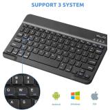 Amazon Fire HD 10/11/8 Wireless Keyboard,Universal Slim Portable Bluetooth Keyboard Compatible with Amazon Fire HD 10/11/8 with Built in Rechargeable Battery (10 Inch Black)