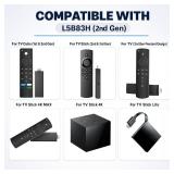 New Voice Replacement TV Remote Compatible with 2rd Gen L5B83H, Compatible with Amazon Smart TVs Stick (2nd Gen,3rd Gen,Lite,4K)
