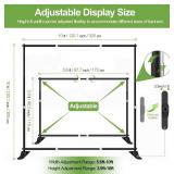 FUDESY 10x10 ft Backdrop Banner Stand, Heavy Duty Adjustable Background Kit With Carrying Bag, Step and Repeat Photography Frame for Trade Show Display Photo Booth Parties
