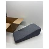 HOMBYS Leg Elevation Pillow for After Surgery, Knee Replacement & Recover, Wedge Pillow for Knee, Hip, Ankle Support, Home Recovery Equipment (Grey, 27in 16in 9in)