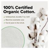 Hullo Buckwheat Pillow   Small Size (14x20), Organic Adjustable Cooling Pillow for Side & Back Sleepers, Firm Neck Support   Breathable Cotton Cover   Made in USA