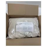 Hullo Buckwheat Pillow   Small Size (14x20), Organic Adjustable Cooling Pillow for Side & Back Sleepers, Firm Neck Support   Breathable Cotton Cover   Made in USA