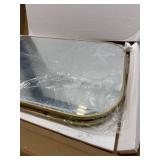 $120 FICTOR Bathroom Mirror, 2 Pack 36"x24" Gold Framed Vanity Mirror for Wall, Shatterproof &Anti-Rust Bathroom Mirrors for Over Sink, Bedroom, Living Room, Entryway, Vertical/Horizontal Mount