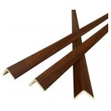 Wall Corner Protector 6PCS 45" Corner Molding Trim Walnut Wood Grain Corner Trim Decorative Strips for Door and Window Frames Mirror Edges Ceramic Tiles, and Wooden Wall Edges.