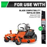 Grasscool Ikon XD 52 inch Deck Mower Blades Replacement for Ariens 04771200 Gravely ZT HD ZTX XL Apex Edge X XL 52" Zero Turn Mower