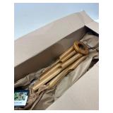 Nalulu Classic Bamboo Wind Chimes - Outside Outdoor Wood Wooden Windchimes, Medium, Handcrafted with Calming Deep Tones, Ideal Home Decor or Gift for Any Occasion