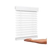2" Cordless Faux Wood Blind - Bright White - 30"x60"
