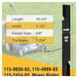 Fengind| 115-9650-03, 115-2454-03 Mower Blades Set Compatible with Toro timecutter 54 inch Blades MX5400 MX5480 ZX5400 ZX5420 ZX5450 Deck Lawn Mower, Replace Toro 115-4999, 115-4999-03 Mower Blades