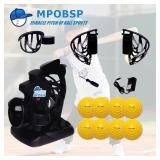 Upgraded Electronic Baseball Pitching Machine with Tripod/8 Balls for Youth - Adjustable Angles & Speeds,AC Powered & Battery Powered Ideal for Beginner Batting & Fielding Training