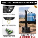 RV Stabilizer Blocks 4-Pack - Professional Heavy Duty Polymer Jack Blocks 40000 lbs - Complete Leveling Kit with Storage Bag