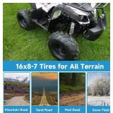 EOPOAYI 16x8-7 ATV Tire Tubeless All-Terrain Replacement for Tao tao Coolster 110cc 125cc Trailmaster Roketa Kazuma UTV Quad 4 Wheeler Coleman CK196 Go Kart Golf Cart Riding Lawn Mower Dune Buggy 4PR