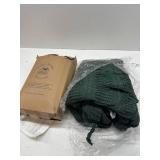 Boho Knitted Chenille Blanket with Tassels - Lightweight & Soft All-Season Throw - 3D Classic Pattern for Living Room Bedroom Couch, Imperial Green, Throw 50"x60"