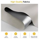 Sunfree Blackout Roller Shades Window Shades Cordless Blackout Window Blinds with Thermal Insulated for Bedroom,Office,46" W x 72" H