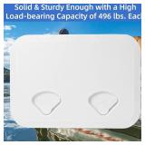 Marine Boat Hatch Deck Cover Lid,Marine Deck Access Hatch & Lid,Black Rectangle Boat Access Door for Bass/John/Fishing/Skiff/Sailboat/Yacht,Waterproof Cover Easy to Install